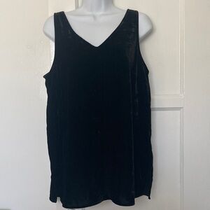 NYDJ Black Velvet Tank Top Size Medium NWT